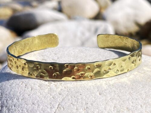 La Luna Pure Brass Bangle - Adjustable