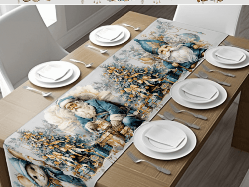 Enchanting Winter Wonderland Table Runner