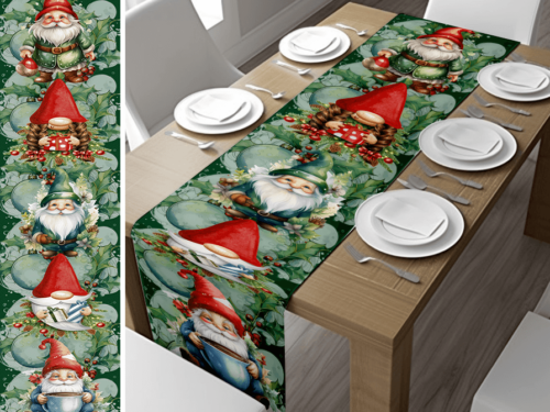 Enchanting Gnome Table Runner