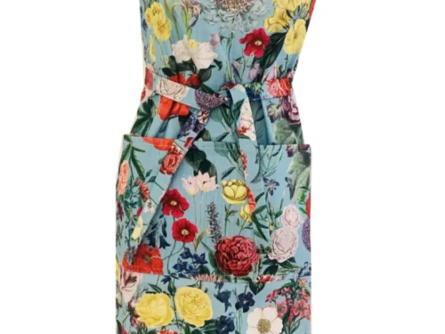 Beautiful Floral Apron - Blue