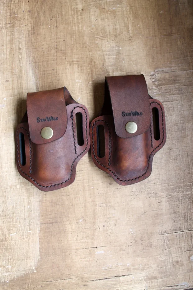 Stay Wild Genuine Leather Multitool pouches