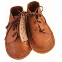 Timeless Brown Leather Baby Vellies