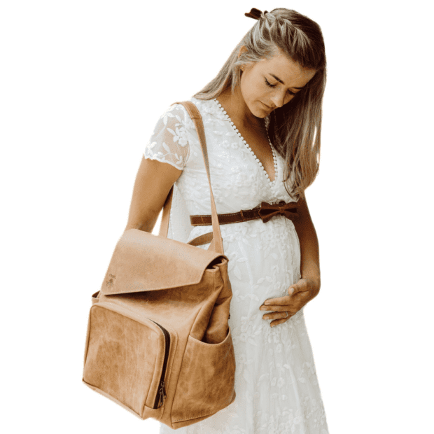 2-in-1 Leather Nappy Bag | Local is Lekker ZA | African Gifts