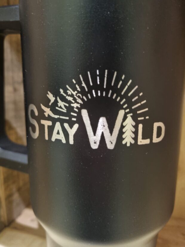 Stay Wild Bird Tumbler 1.2l (Black) | Local is Lekker ZA | African Gifts