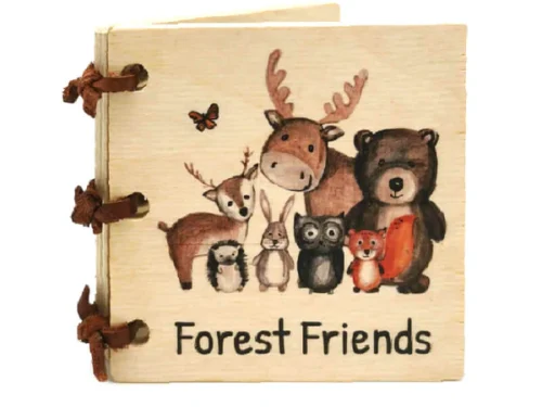 Wooden Baby Book - Forest Friends - Envirokid