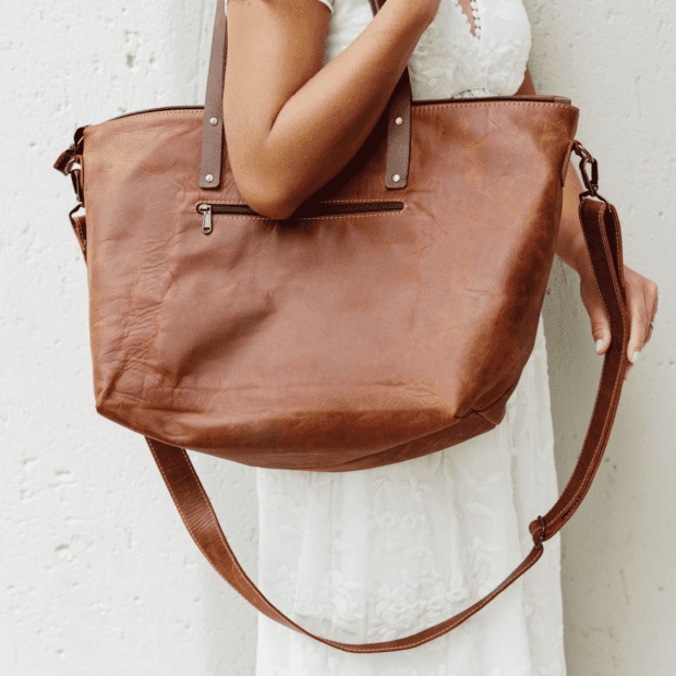 Mocha Brown Nappy/Overnight Bag (Removable Inner) | Local is Lekker ZA | African Gifts