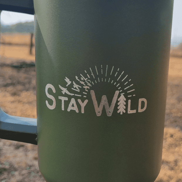 Stay Wild Bird Tumbler Olive Green 1.2L | Local is Lekker ZA | African Gifts