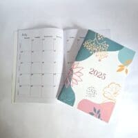 Modern Design 2025 Monthly Desk Calendar for Ladies