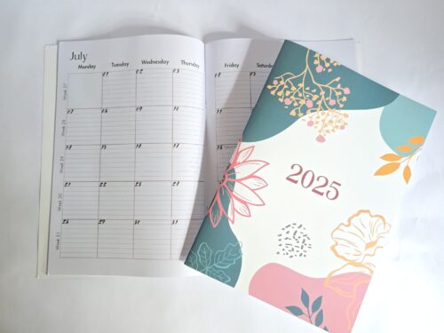 Modern Design 2025 Monthly Desk Calendar for Ladies