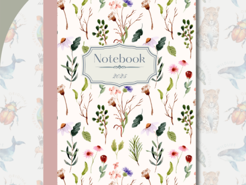 Floral Notebook 2025