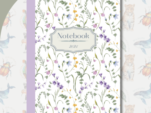 Floral Notebook 2025