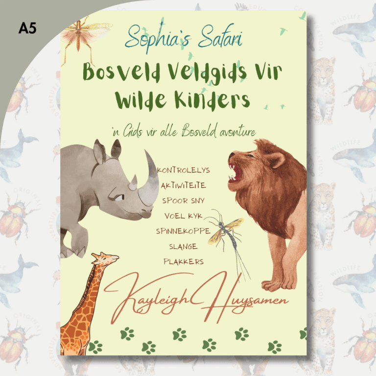 Bosveld Veldgids vir Wilde Kinders (A5 with stickers)