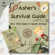 Ashers Survival Guide for Wild Kids of South Africa (map, stickers and Ecology Handbook included) (A4) | Local is Lekker ZA | African Gifts