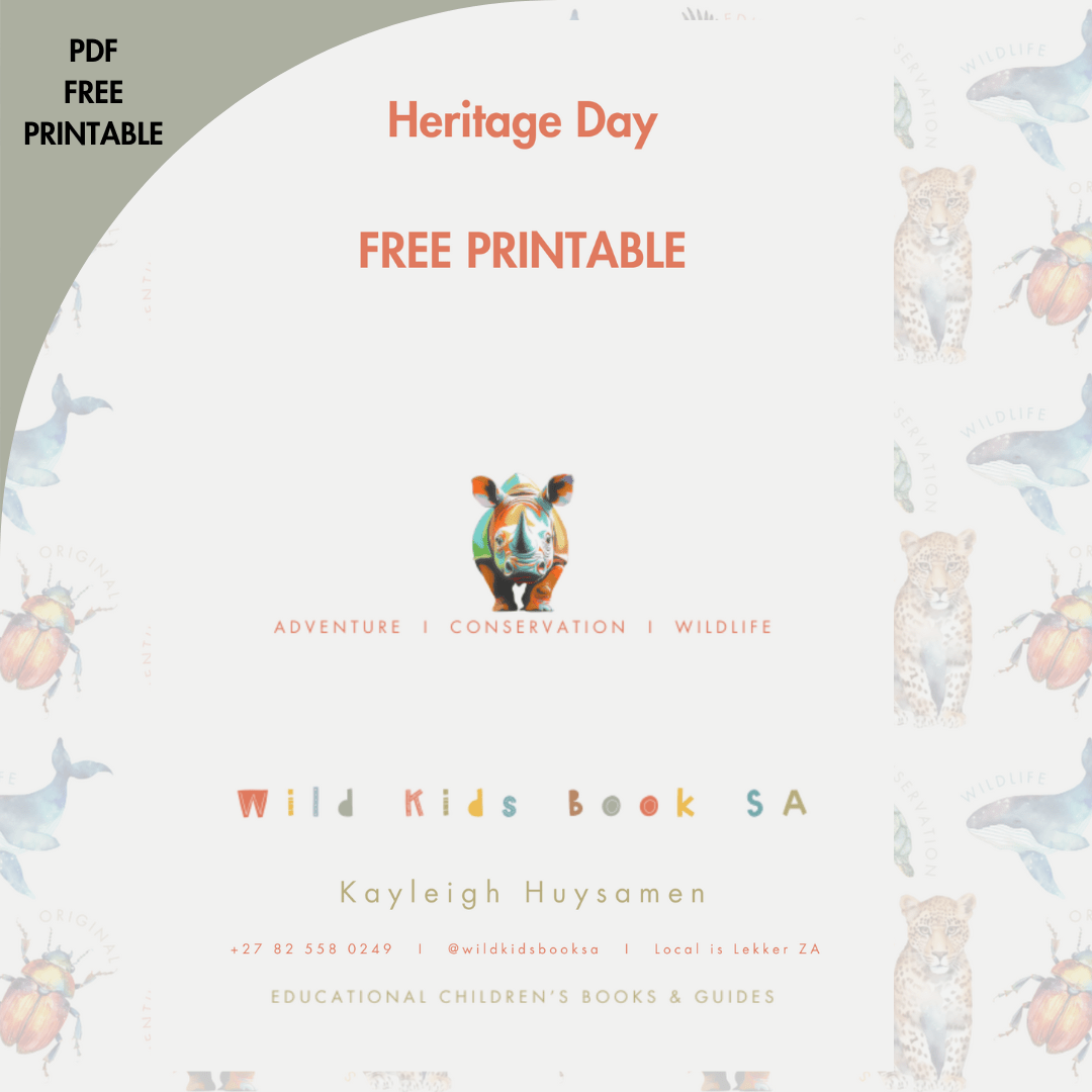 Heritage Day Colouring Poster by Wildkidsbooksa (FREE PRINTABLE)