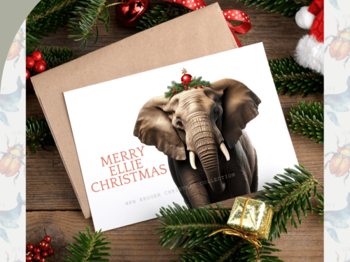 Merry Ellie Festive Greetings Card (A6)