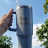 Stay Wild Fern Tumbler – 1.2L Sky Blue