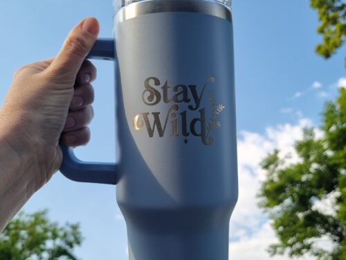 Stay Wild Fern Tumbler – 1.2L Sky Blue