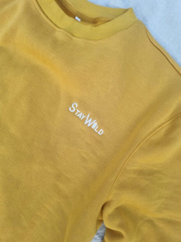 LIMITED EDITION Stay Wild Mens Sweater (Mustard) | Local is Lekker ZA | African Gifts