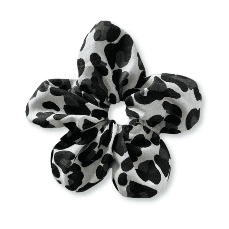 Animal Print Flower Scrunchie (S/M)