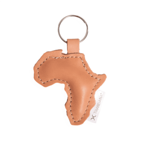 Handmade Genuine Leather Africa Key Ring | Local is Lekker ZA | African Gifts