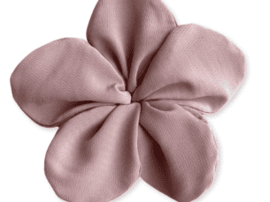 Dusty Pink Flower Scrunchie