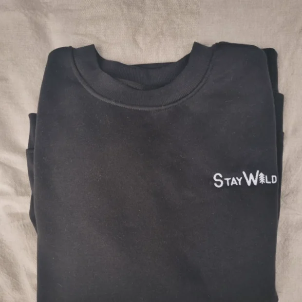 Stay Wild Ladies Sweater (Black) | Local is Lekker ZA | African Gifts