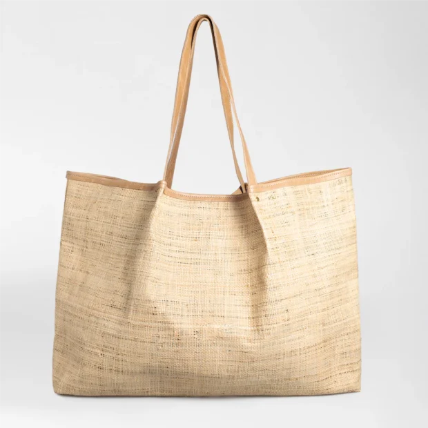 Megan Weave & Leather Bag (Hazelnut) | Local is Lekker ZA | African Gifts