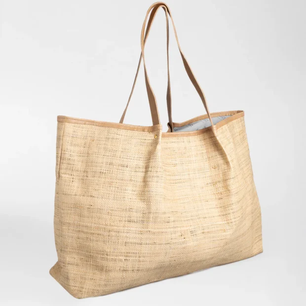 Megan Weave & Leather Bag (Hazelnut) | Local is Lekker ZA | African Gifts