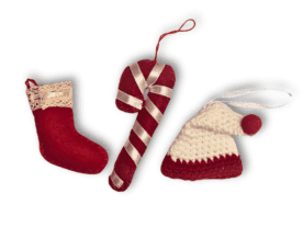 Festive Felt and Crochet Christmas Ornaments