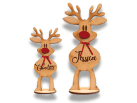 Adorable Wooden Reindeer Decorations