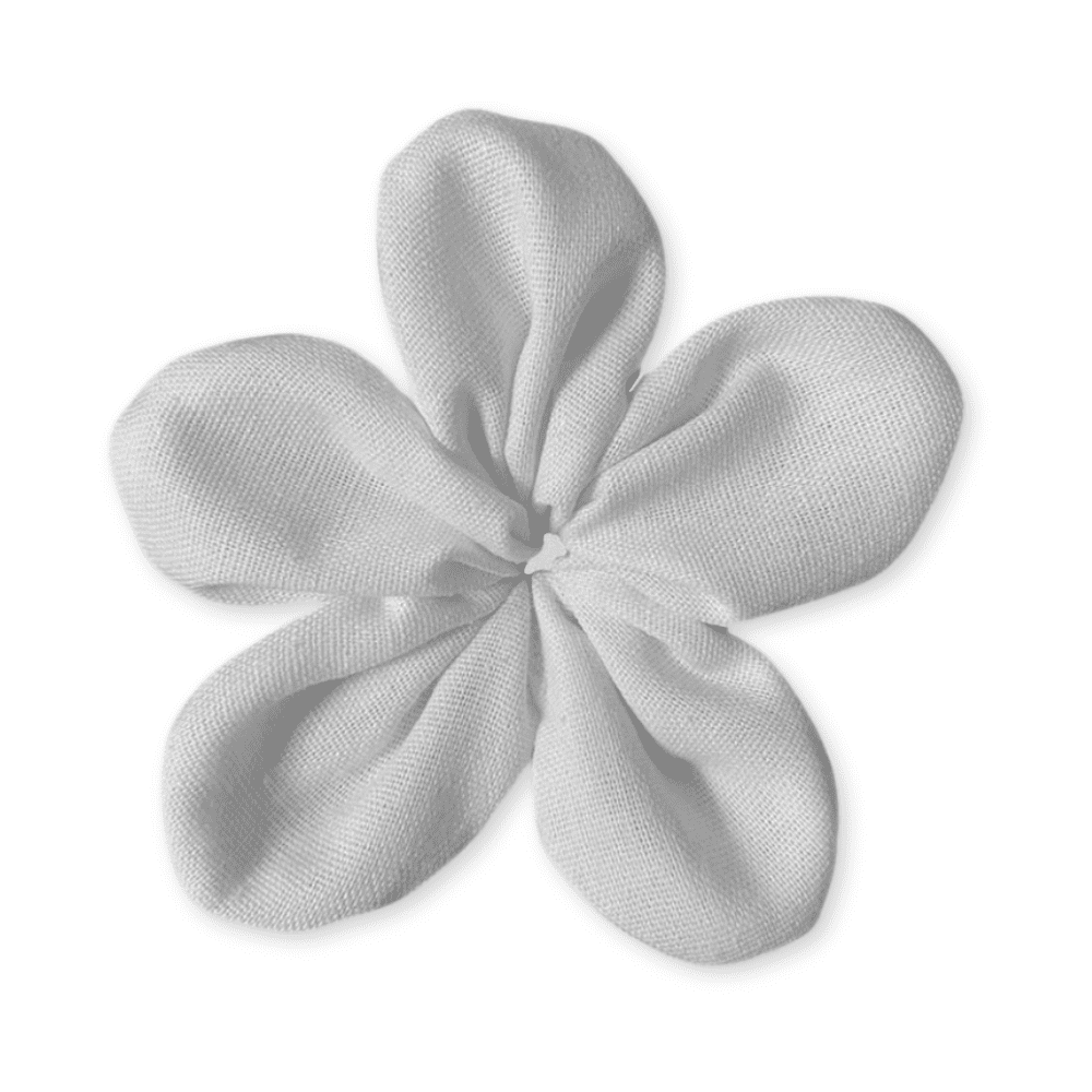 White Flower Scrunchie