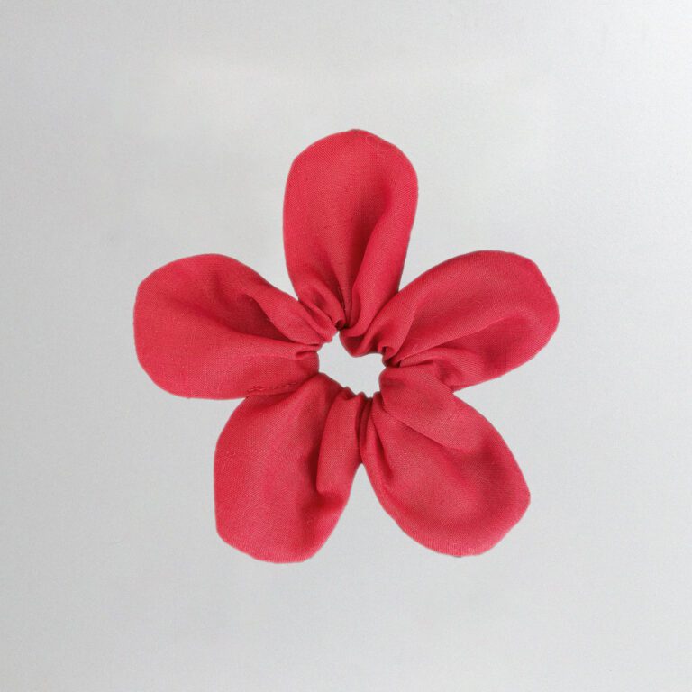 Flower Scrunchie Small - Red