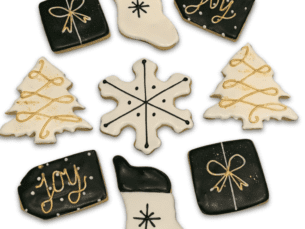 Festive Cookies, Artfully Handcrafted