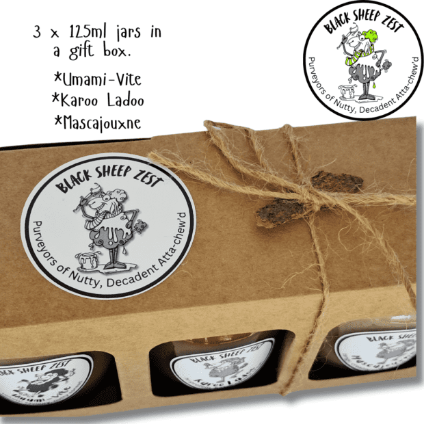 Gift Box Black Sheep Zest 125ml x 3 | Local is Lekker ZA | African Gifts