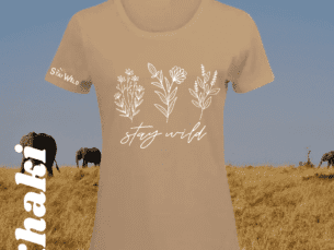 Stay Wild Flower Ladies T-Shirt