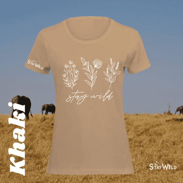 Stay Wild Flower Ladies T-Shirt