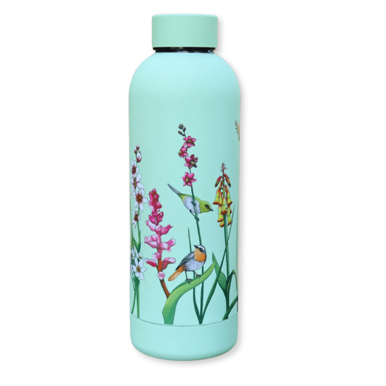 Cape Bulbs and Garden Birds CosyCore Flask