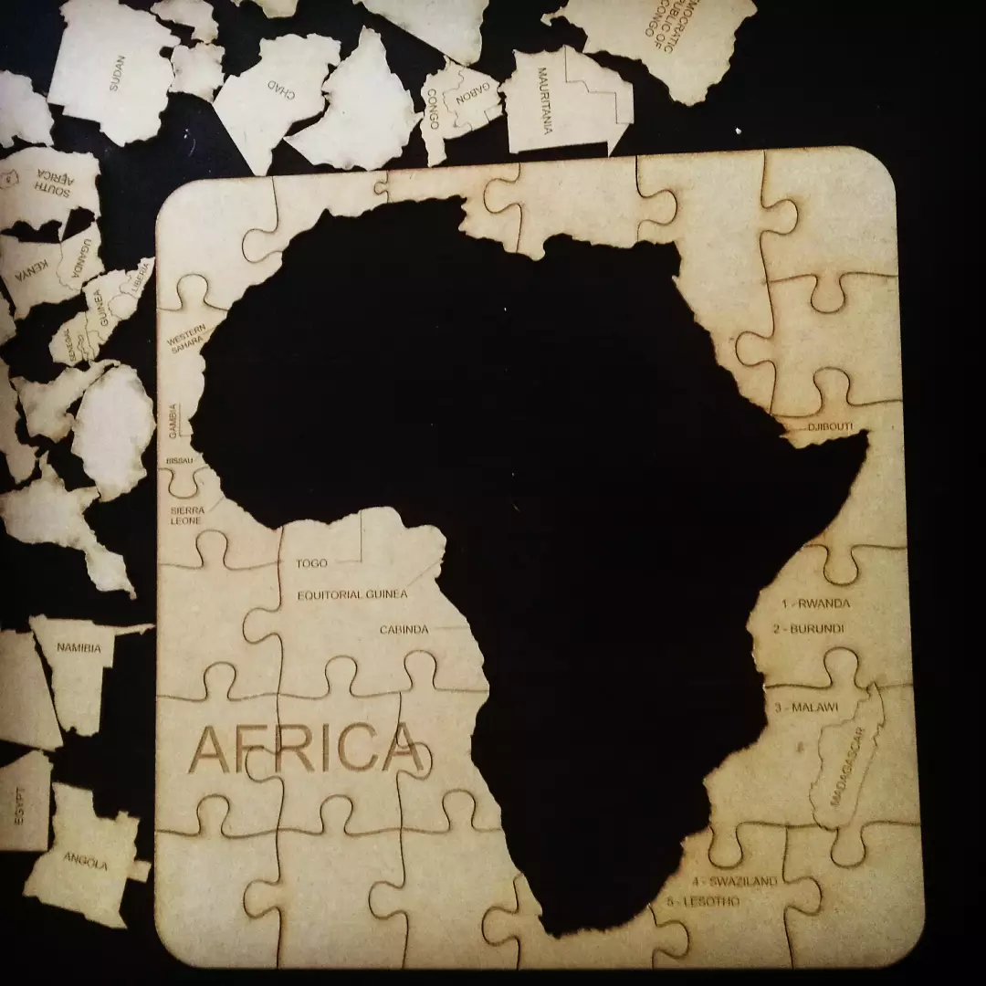 Africa Wooden Map Puzzle