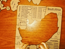 South Africa Wooden Map Puzzle 