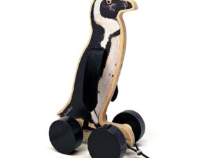 Handmade Wooden Penguin Pull Toy