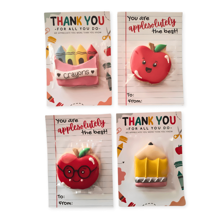 Adorable Teacher Appreciation Cookie Cards