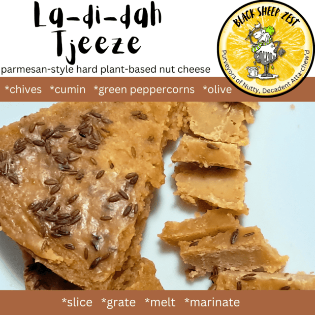 La-di-dah Tjeeze Plant Based Nut Cheese | Local is Lekker ZA | African Gifts