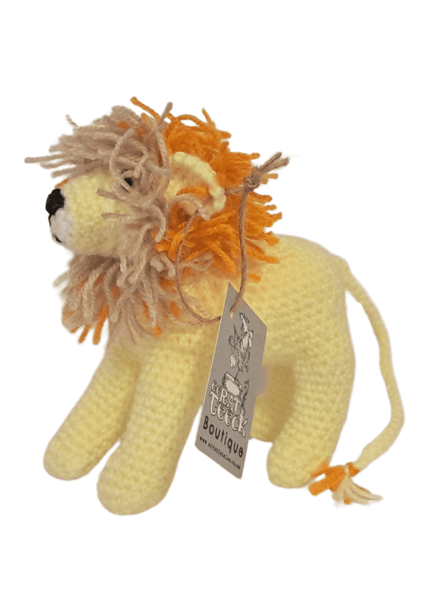 Yellow Crochet Lion Handmade | Local is Lekker ZA | African Gifts