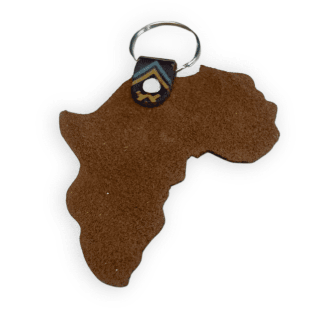 Shape of Africa Leather Keyring | Local is Lekker ZA | African Gifts