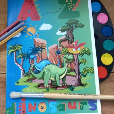 A to Z Dinosaurs Colouring Book