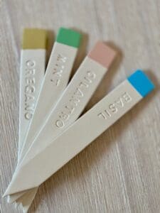 Handmade Clay Herb Markers