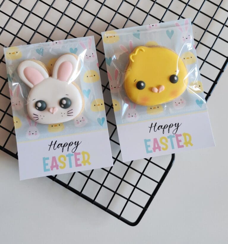 Bunny & Chick Mini Cookie Card Set of 2